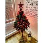 Vianočný stromček na pníku z umelej diamantovej borovice 180 cm